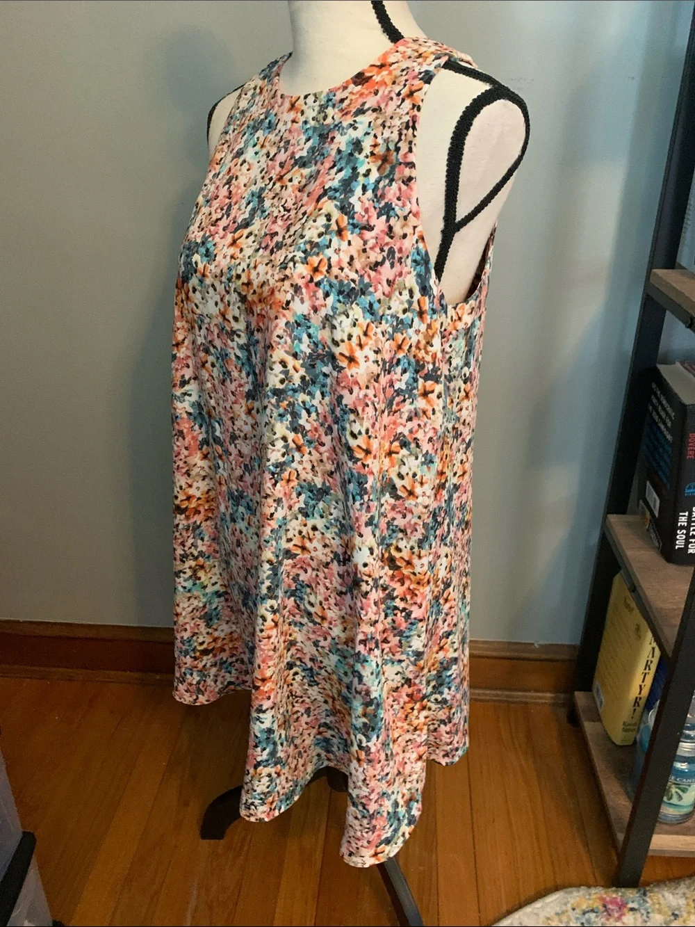 Beacon Multicolor Floral Shift Dress - Pink, Blue, Orange